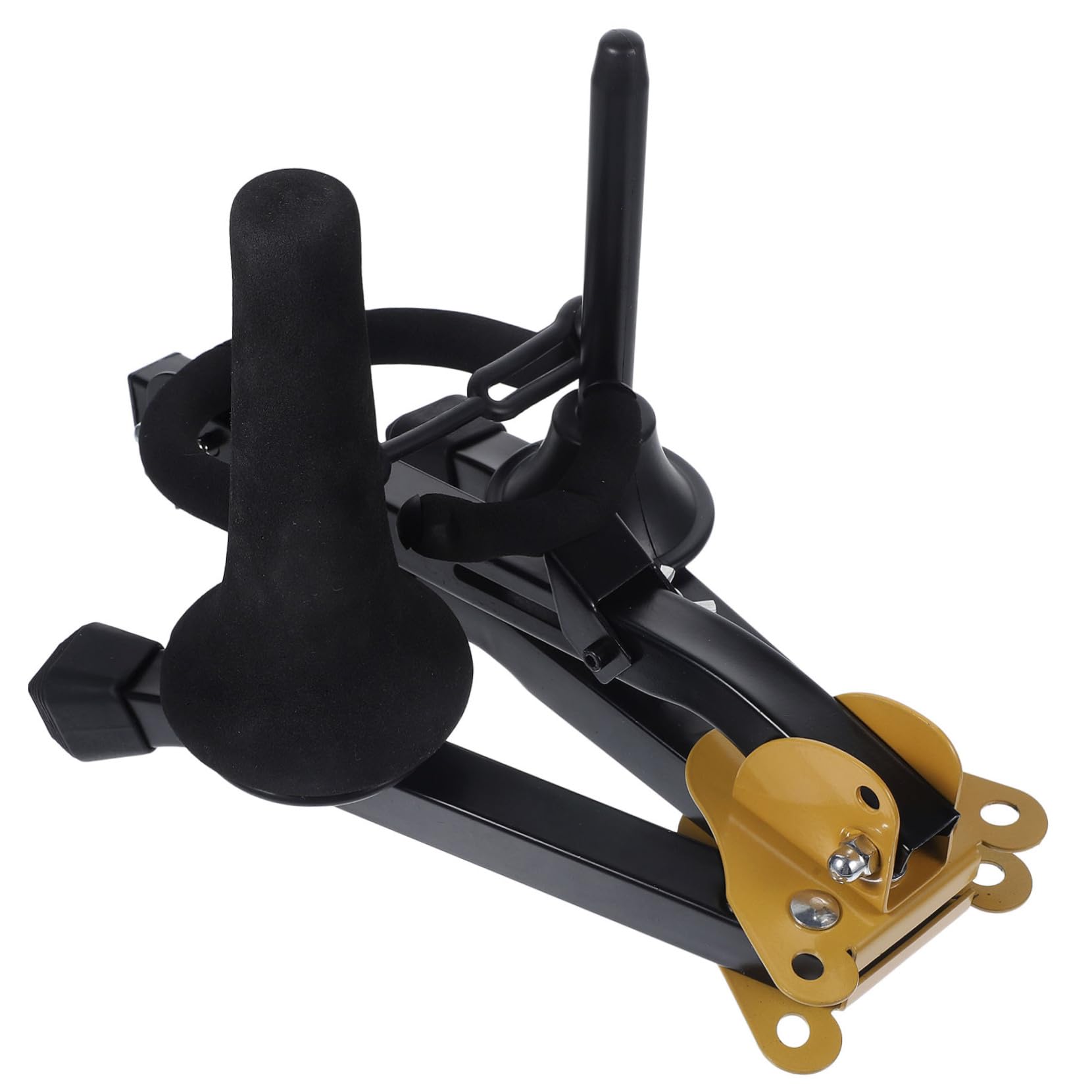 Yardwe Supporto per Sax Contralto Pieghevole, Porta Sassofono Nero | Ferro, Schiuma e Abs, Uso su Tavolo, Adatto a Saxofono e Clarinetto, Leggero e Portatile