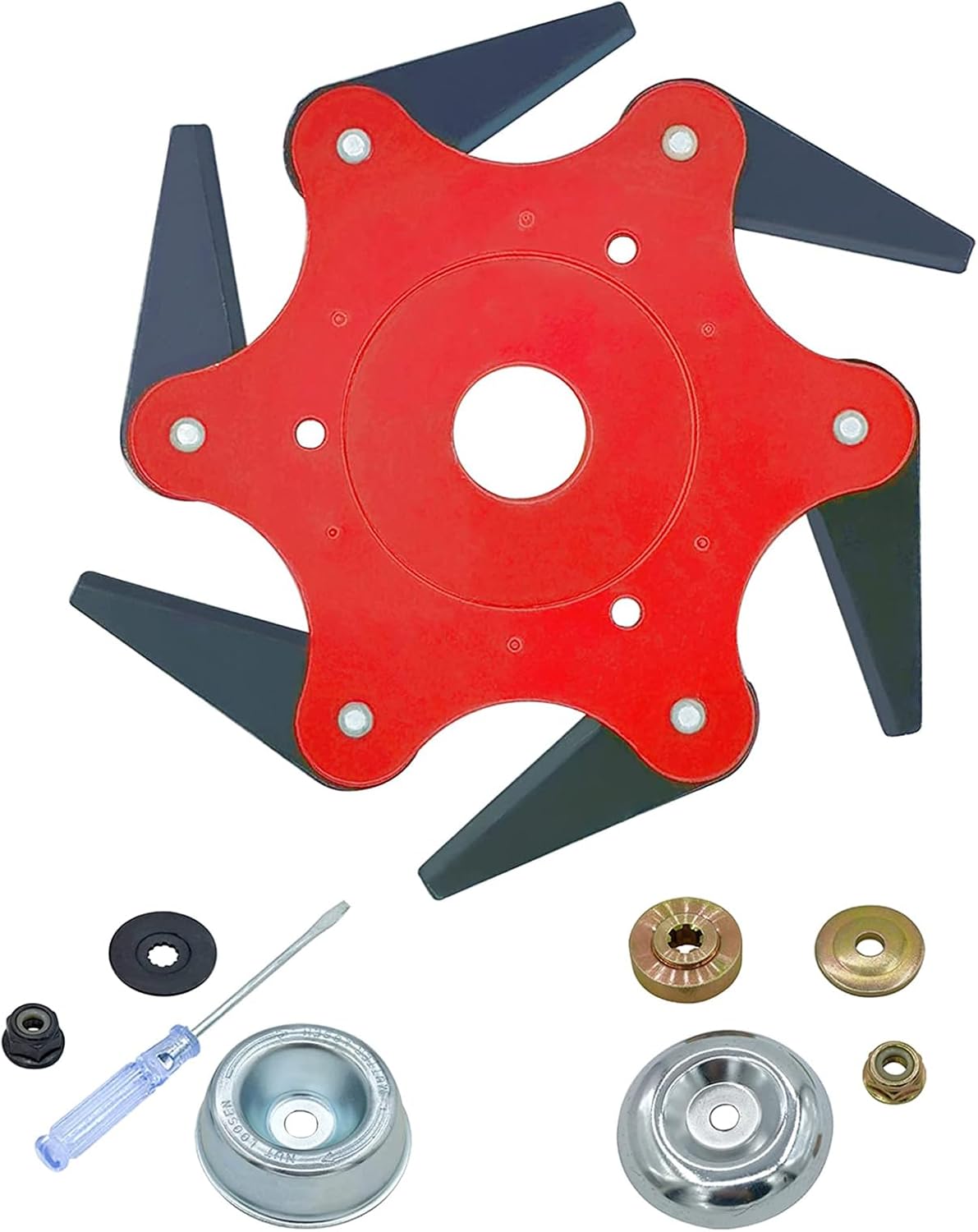 6 Teeth Steel Razors Trimmer Head,Universal Weed Eater