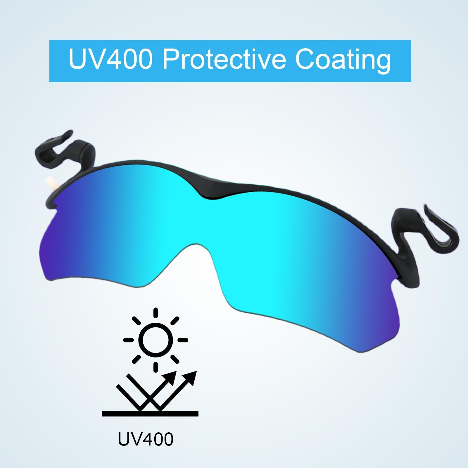 Occhiali da sole polarizzati con blocco UV, occhiali senza montatura ultra leggeri per uomini e donne, perfetti per sport all'aria aperta, ciclismo, guida, corsa e pesca