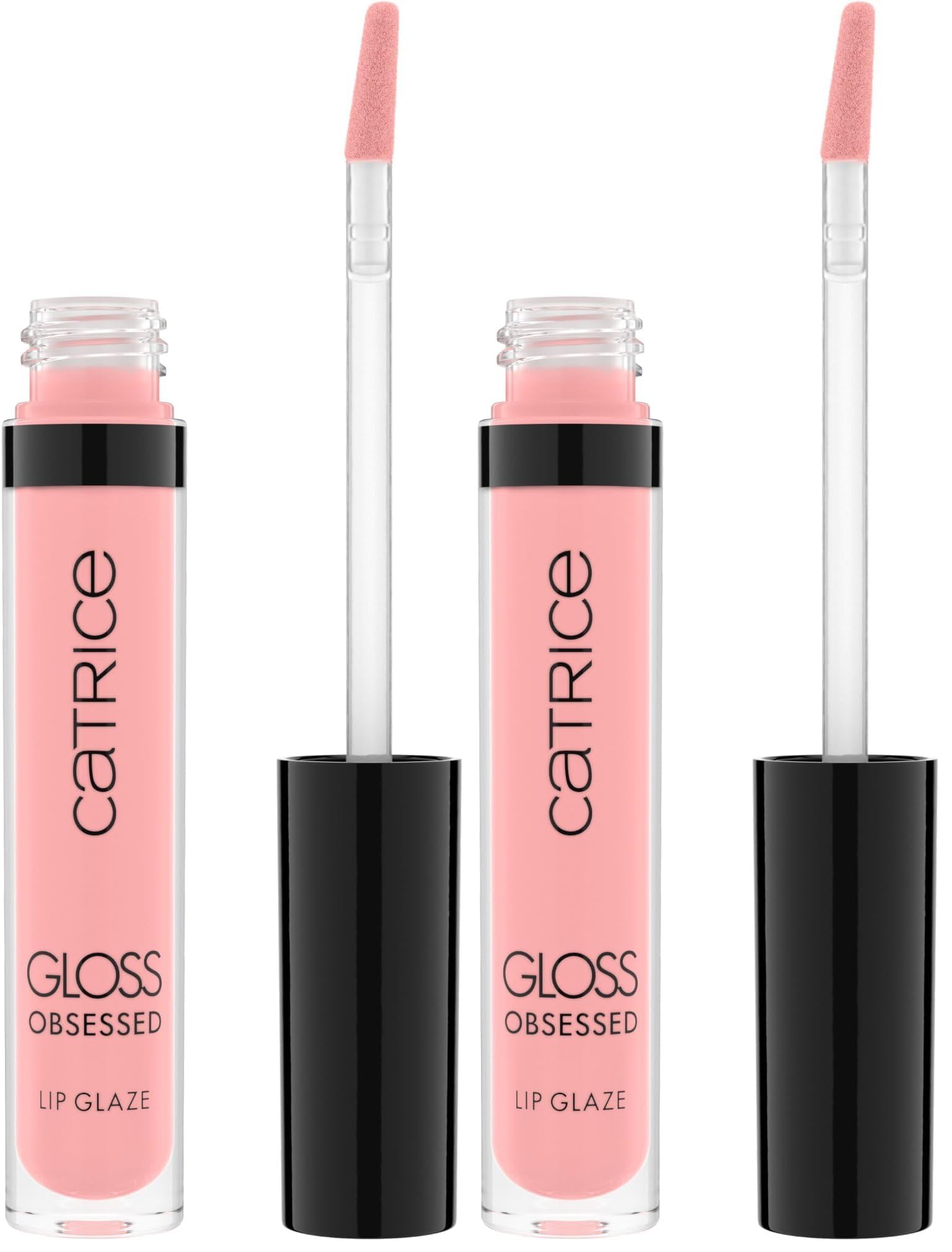 Catrice Gloss Obsessed Lip Glaze, No. 020, Pink, Glossy, Radiant Fresh, Vegan, Alcohol-Free, Preservative-Free, Paraben-Free, Pack of 2 (2.5 ml) 2.5 ml (2er Pack) 020 Same Gloss, Different Day