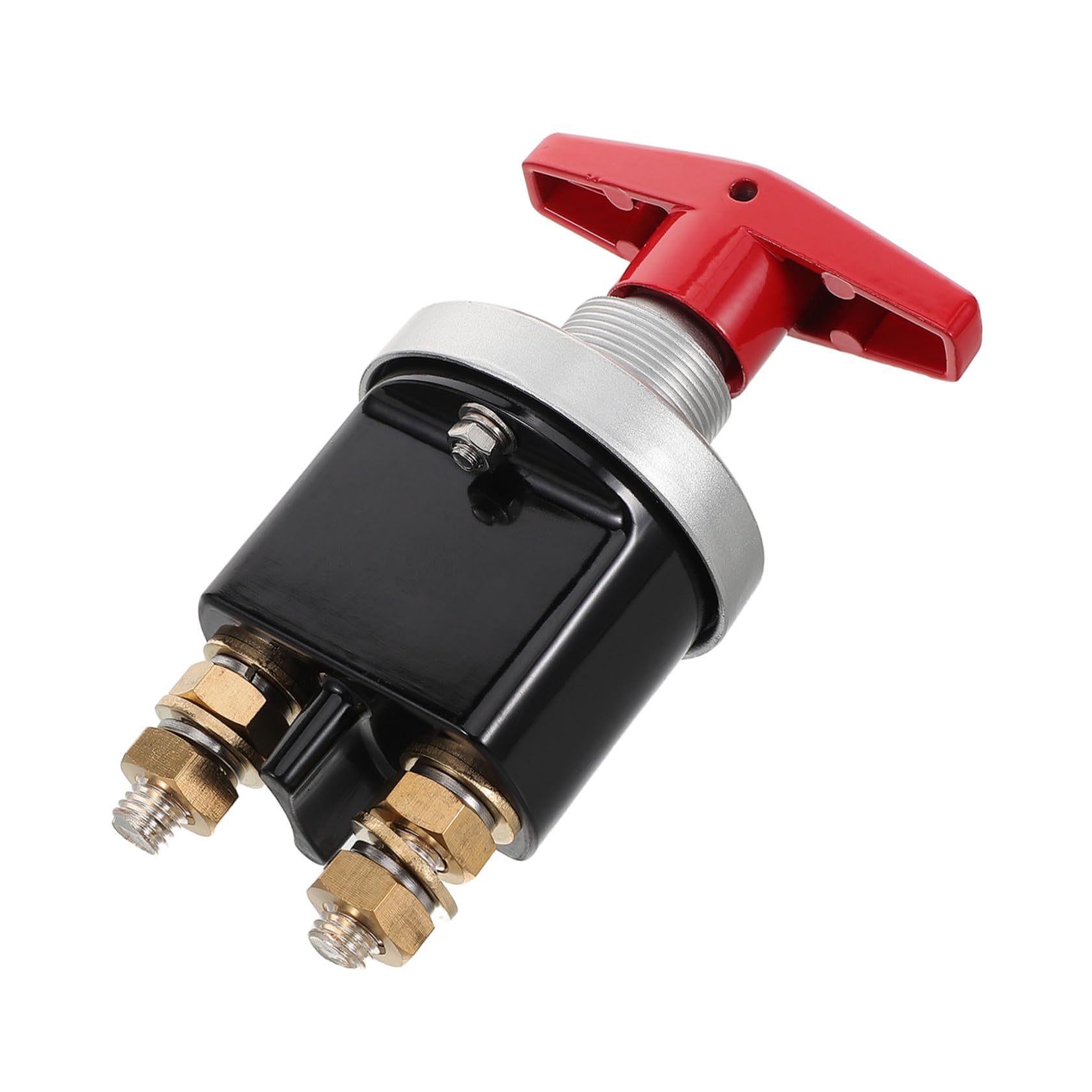 Interruttore Disconnettore Batteria Auto con Piastra di Blocco e Maniglia Rossa Interruttore Isolatore per Auto Camion Camper Barche e Veicoli Marini Protezione Motore e Taglio
