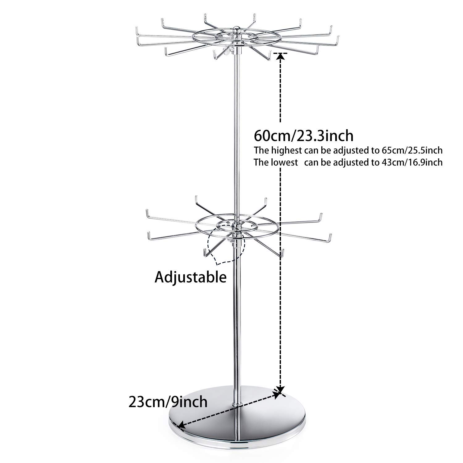 APL DisplayDisplay Rack 2 Tier Counter Display Stands,Height