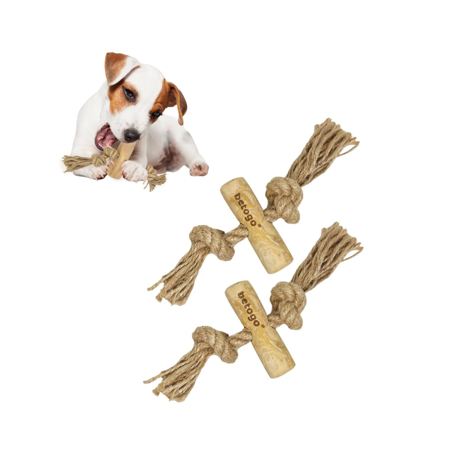 犬噛むおもちゃ ロープ付きコーヒー木 知育玩具 コーヒーの木 麻 歯清潔 Amazon | betogo [ベトゴ] 犬噛むおもちゃ ロープ付き コーヒー木 知育