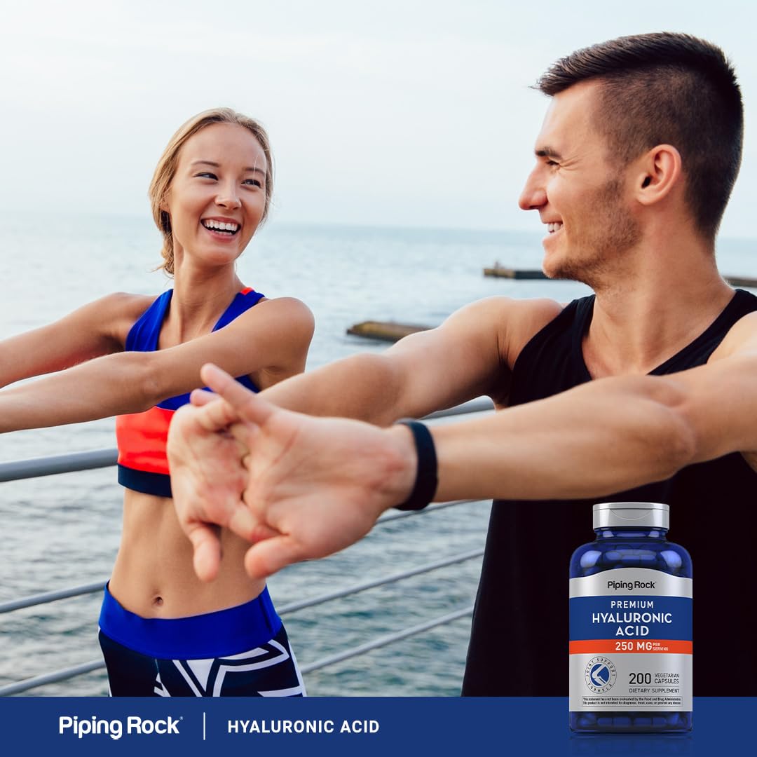 Piping Rock Hyaluronic Acid Supplement | 250 mg | 200 Capsules — Amazon image 6