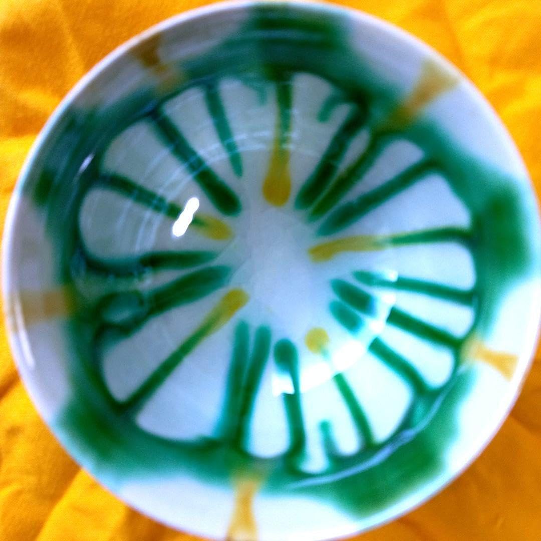 七代加藤幸兵衛（父 人間国宝加藤卓男）三彩酒盃 7代 加藤幸兵衛