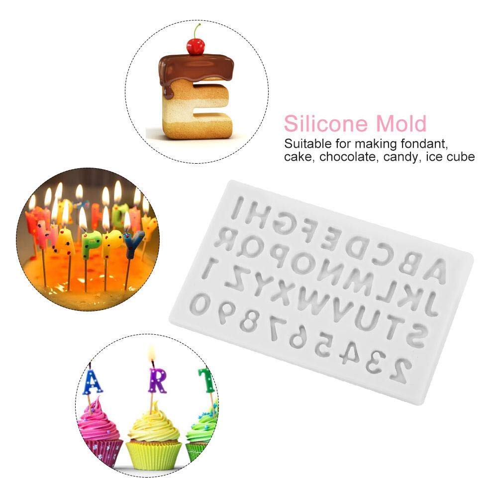 Lettervorm siliconen cake voor thuis bakkerij fondant chocolade vormen decoreren gereedschap herbruikbare verpakking socialme-eu (roze