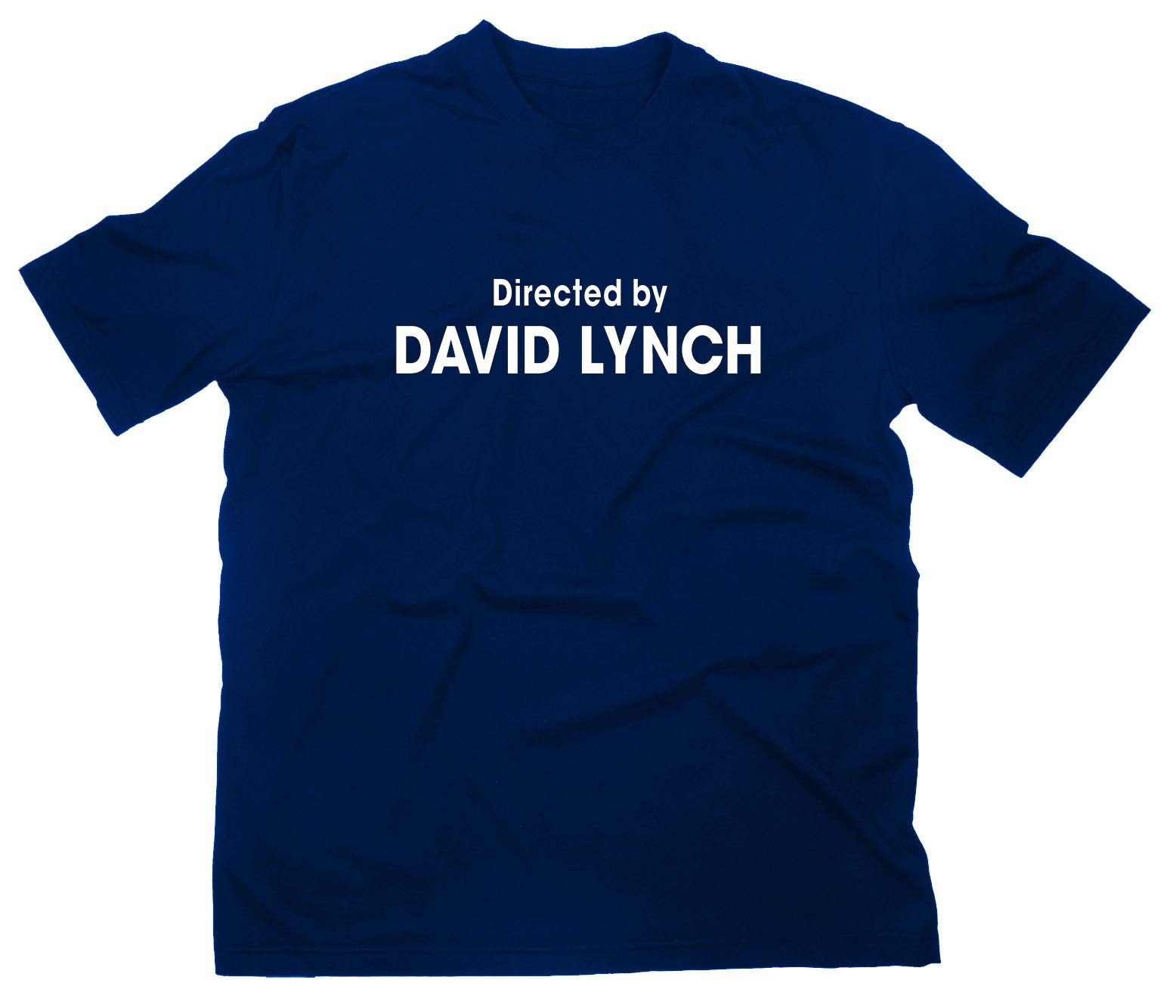 Styletex23 Men's Blue Directed By David Lynch T-Shirt, M, Navy