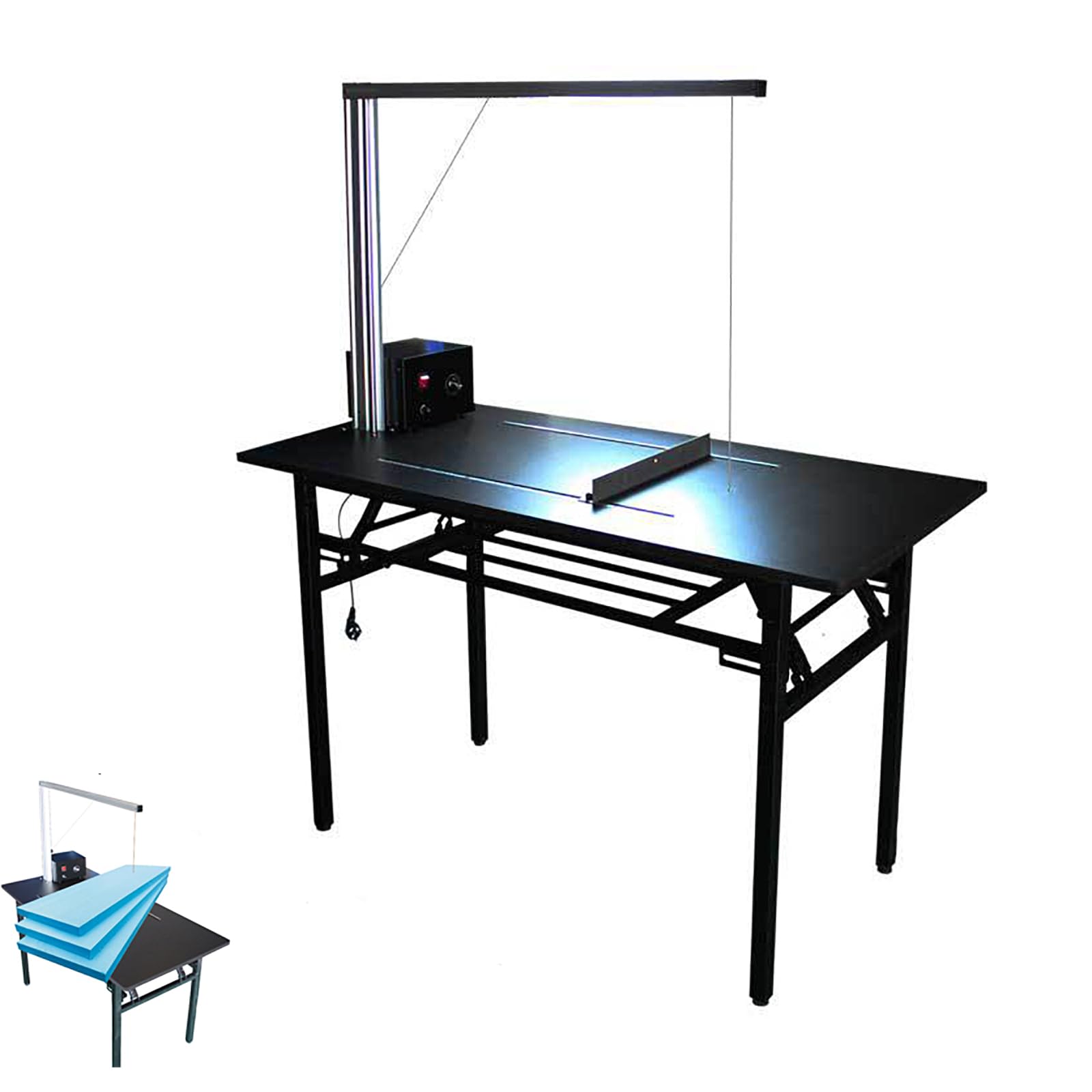 Máquina Cortadora Espuma Con Alambrecalienteescritorio,cortadora Algodón Perlado DIY Con Reglaescala,ánguloalambrecalefactor Ajustable 45-90° Y Temperatura 0-400°,altura Corte 61cm,piel Ignífuga