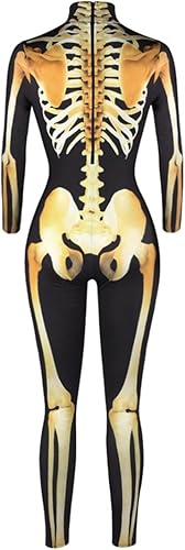 Miniatura 4 de Disfraz de calavera con estampado de calaveras de Halloween, color rosa