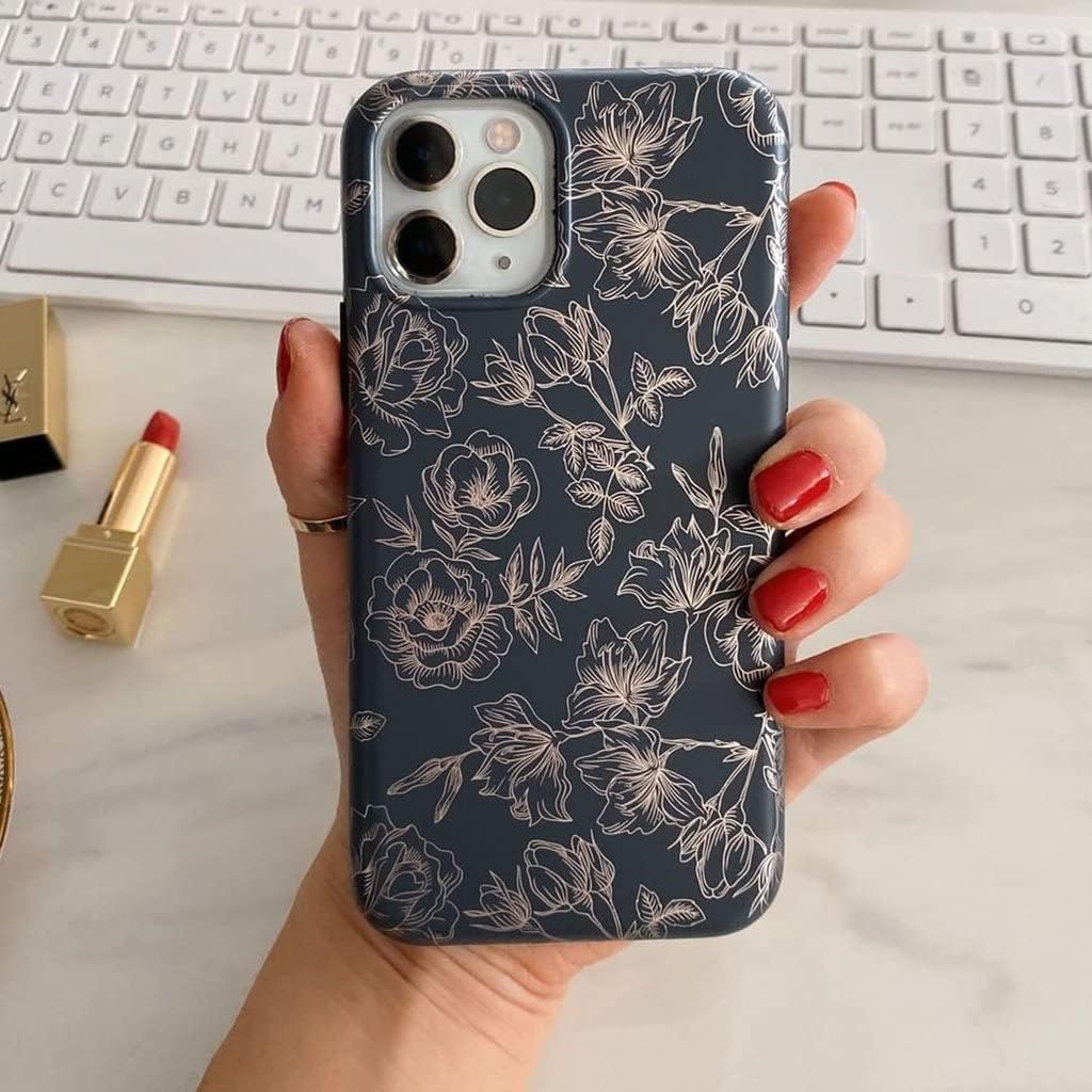 VELVET CAVIAR Compatible with Samsung Galaxy S22 Ultra Case for Women [8ft Drop Tested] w/Microfiber Lining - Cute Protective Phone Cases (Floral Rose Gold)