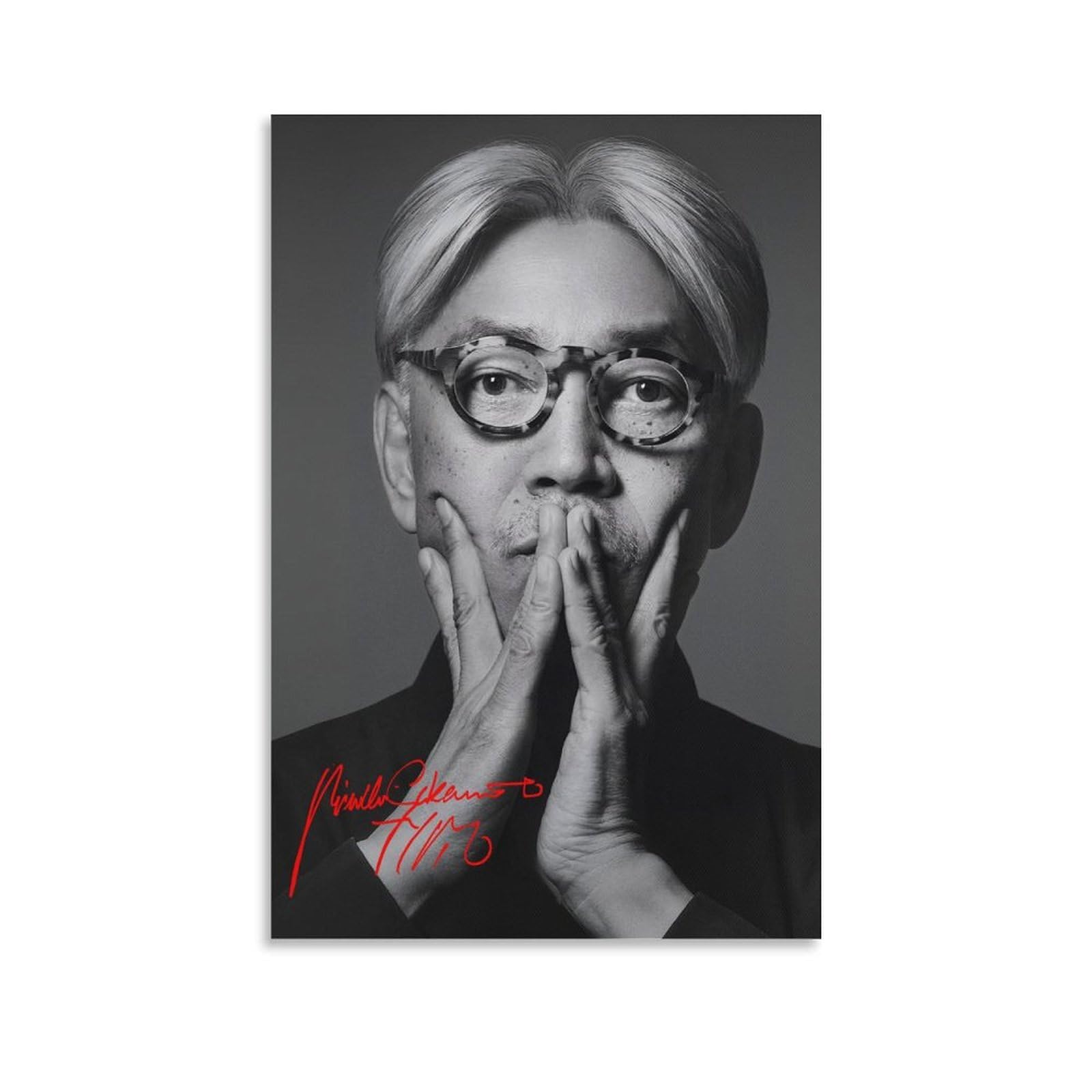 Amazon.co.jp: 坂本龍一 直筆サイン アートポスター (17) 印刷