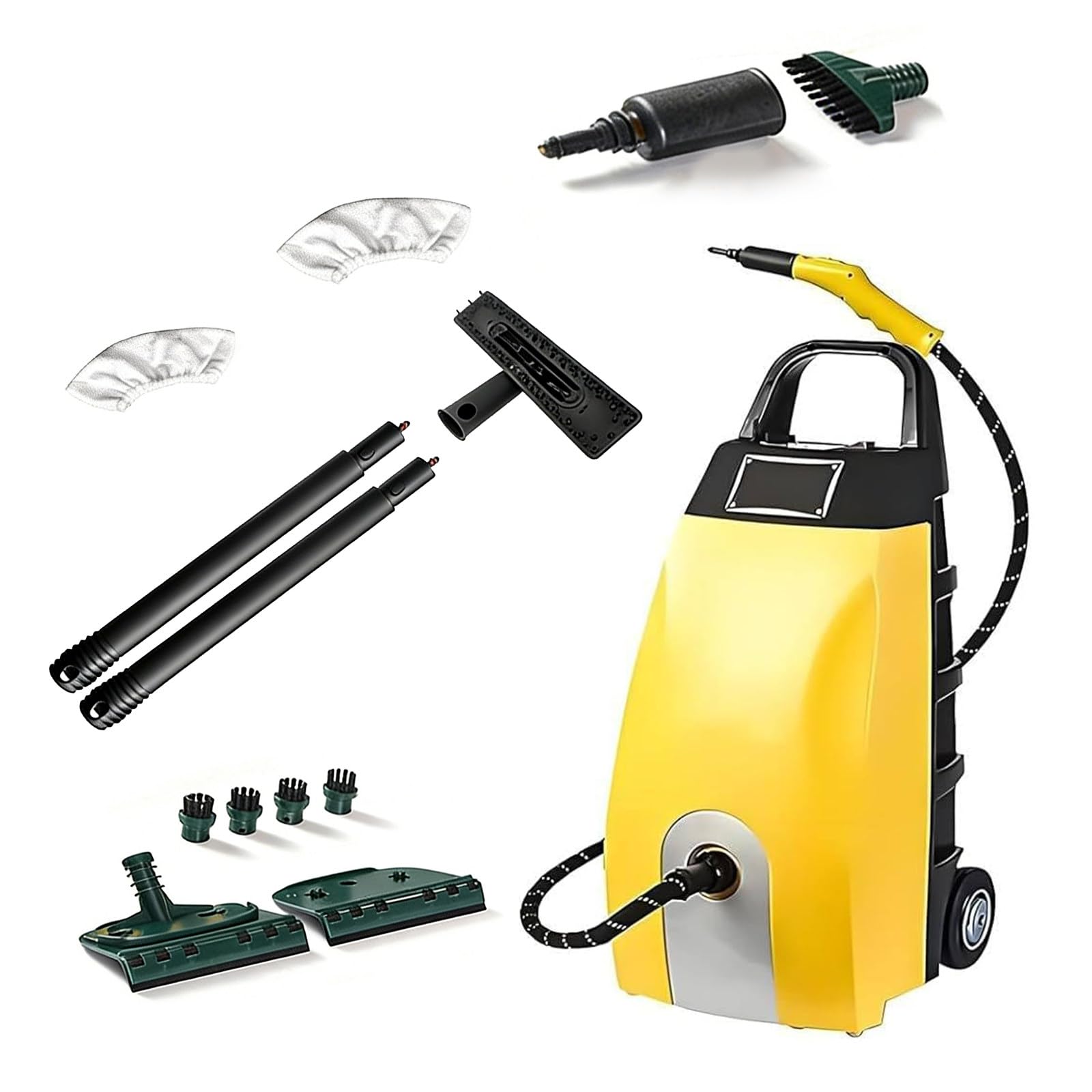 3 5LSteam Cleaner Multipurpose Powerful Steamer 3000W High - Pressure Multi-Use Steam Washer Continuous Steam 9 Accessories 20S