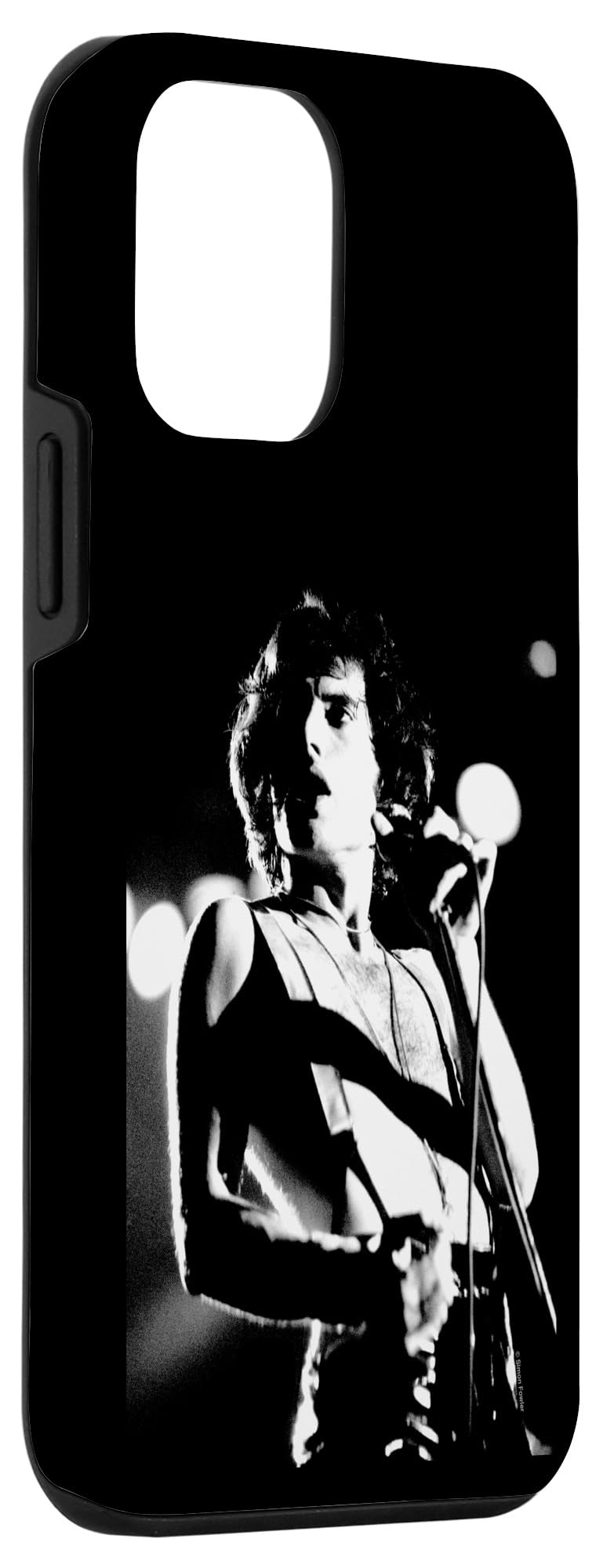Queen Singer Freddie Mercury B&W Photo By Simon Fowler Case for iPhone 12 mini - Image 3
