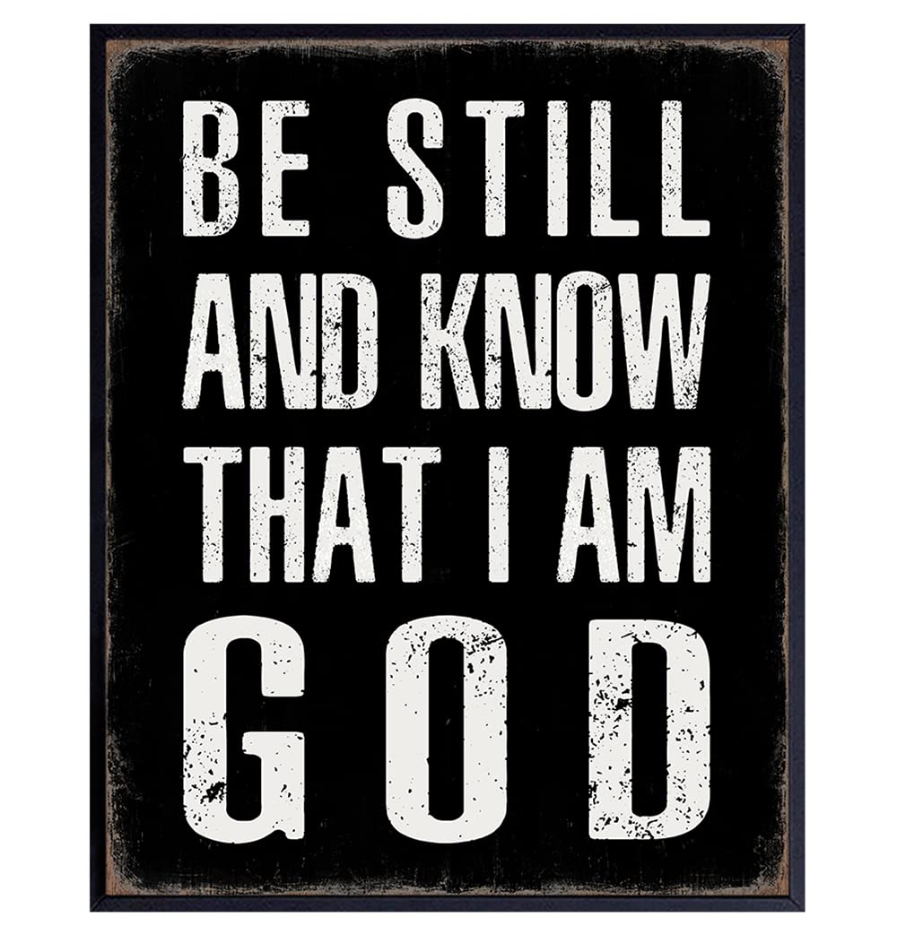 God Wall Art & Decor Be Still And Know That I Am God