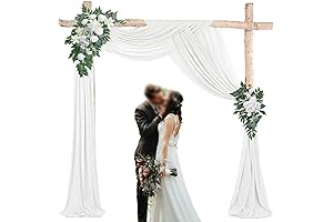 Wedding Arch Fabric Drapery for a Captivating Walkway