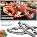 Crab Leg Crackers and Tools - Lobster Crackers and Picks Set Shellfish Crab Claw Cracker Stainless Steel Seafood Crackers & Forks - lobster tools for eating