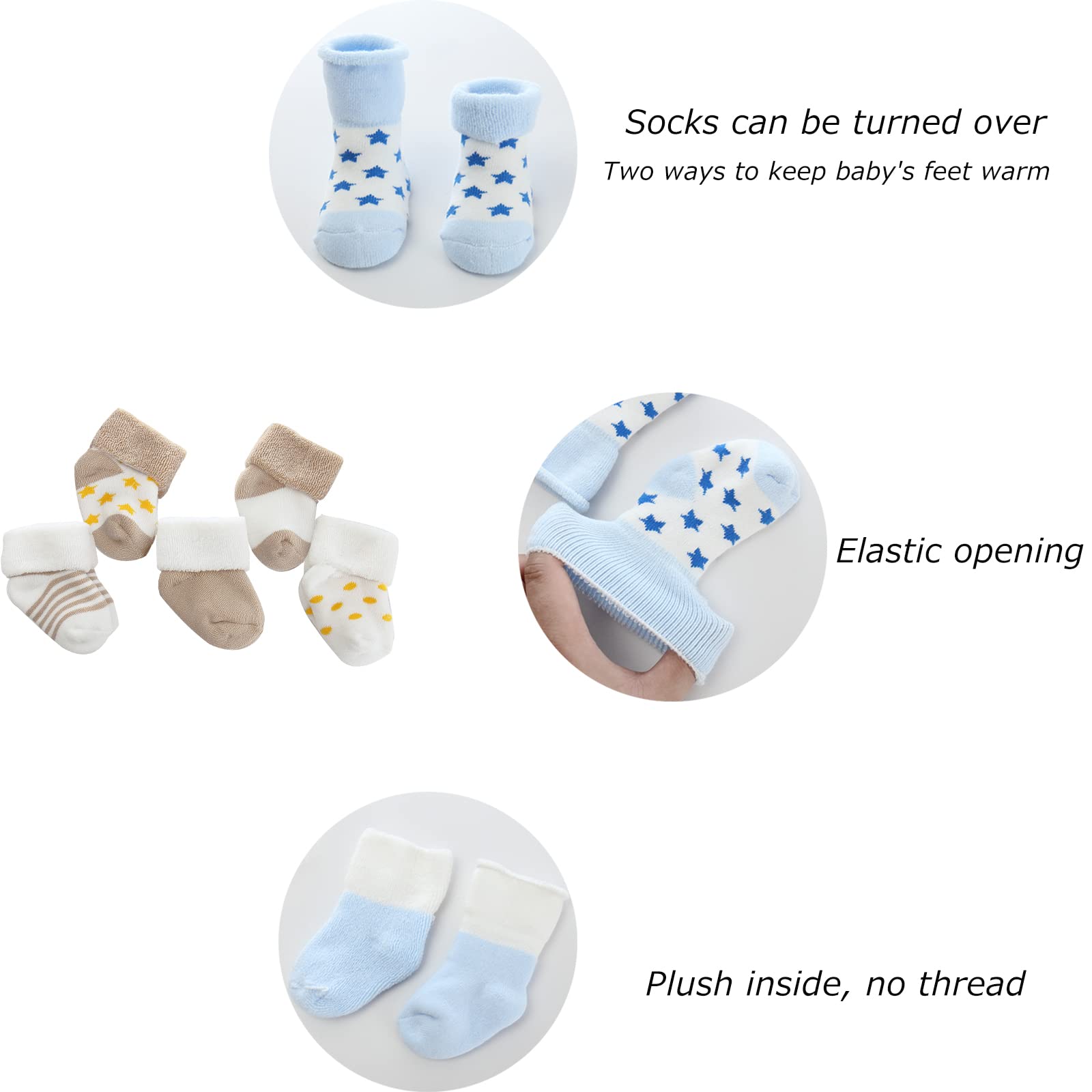 MAMIMAKA Set di vestiti per neonati da 23 pezzi, confezione da 5 body + 3PJS e accessori per 0-6 mesi