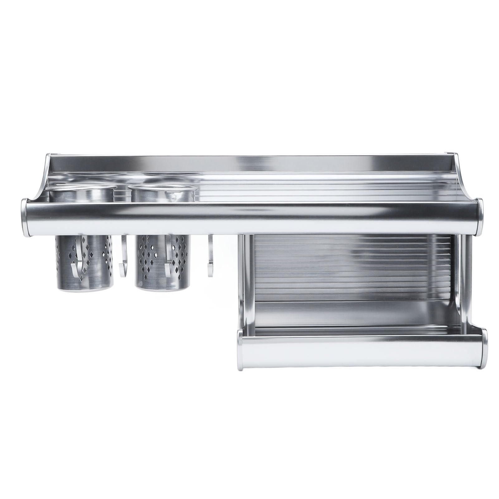 Support de Rangement Mural Moderne en Aluminium pour Baguettes et Ustensiles, pour une Organisation Efficace de la Cuisine