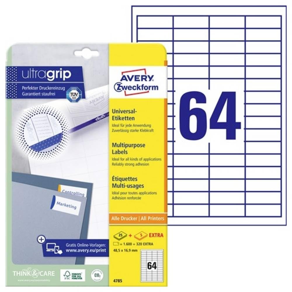 Avery-Zweckform 4785 All-purpose labels Paper Labels Pads & Labels
