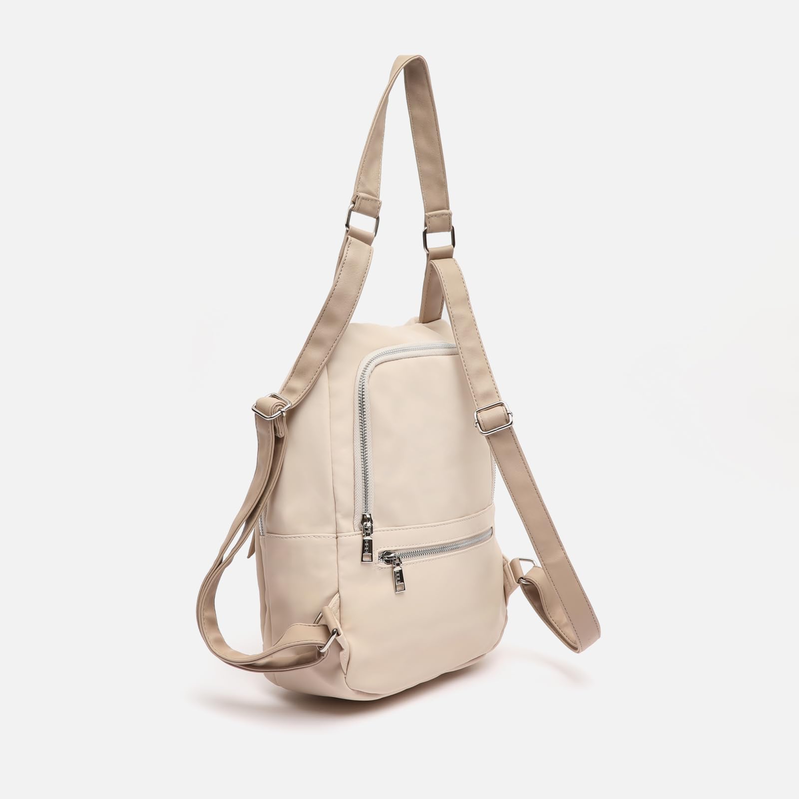 MISAKO Nova mochila antirrobo de nylon Mujer - Nova Beige 35 X 26 X 9 cm