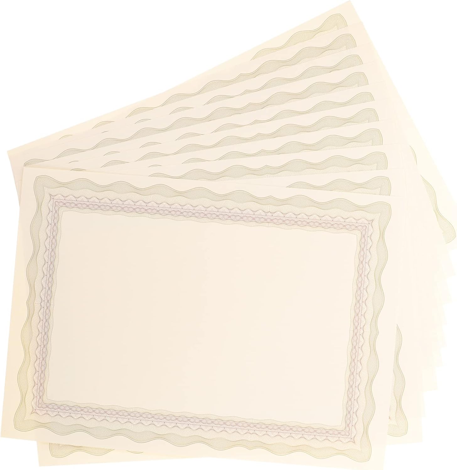 Sewroro 10pcs Certificate Inner Page School Diploma Paper Blank Paper