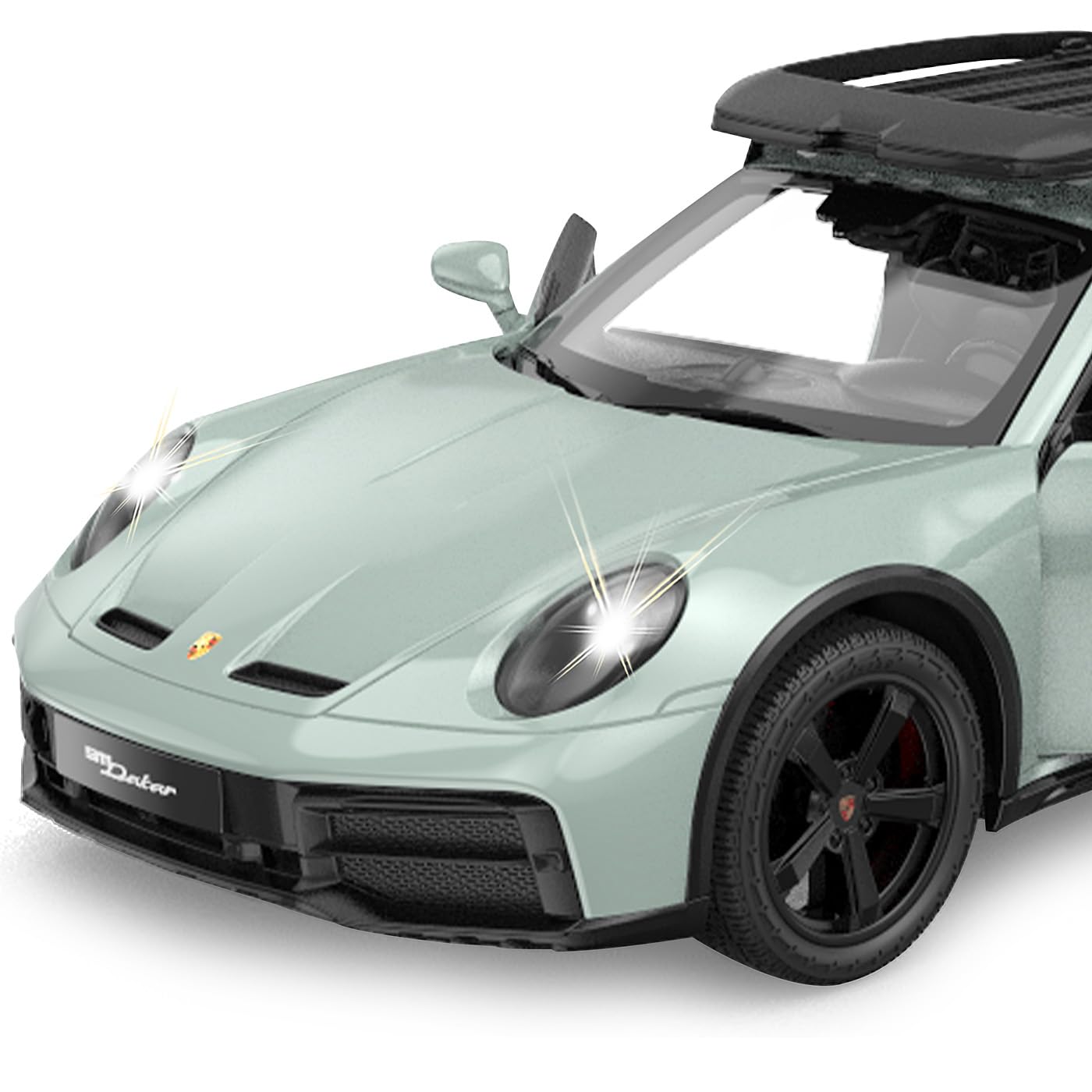 JAMARA 402214 Porsche 911 Dakar Performance 1:14 2,4 GHz – zdalnie sterowany samochód, samochód RC, dziecięcy samochód zabawkowy z pilotem zdalnego sterowania, prezent dla dzieci, wierne lakierowanie