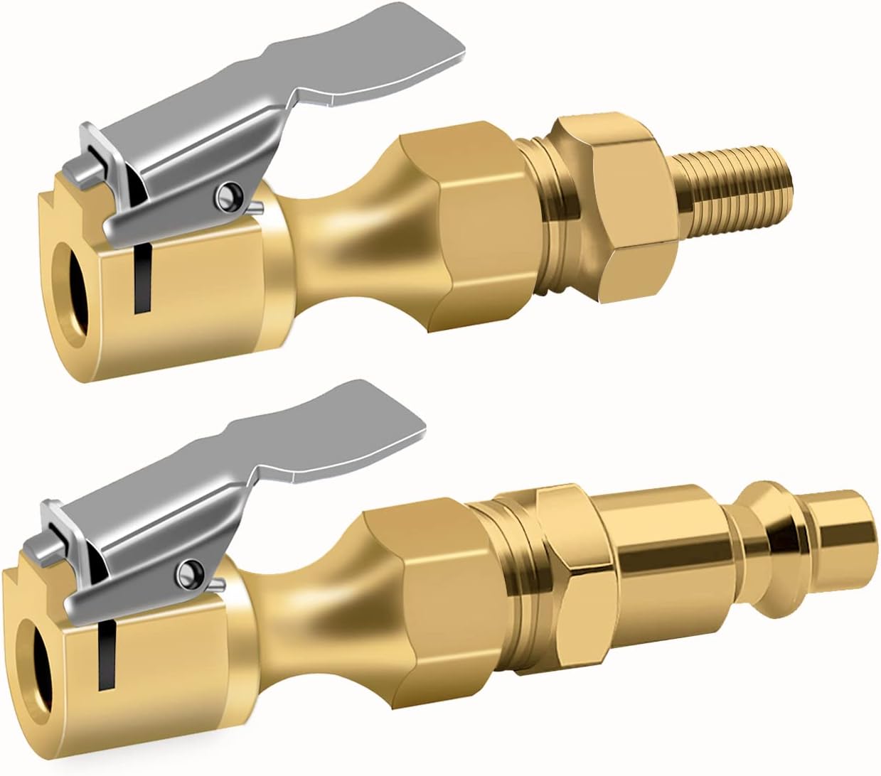 GODESON Air Chuck,Closed Flow Brass Air Chucks for Tires