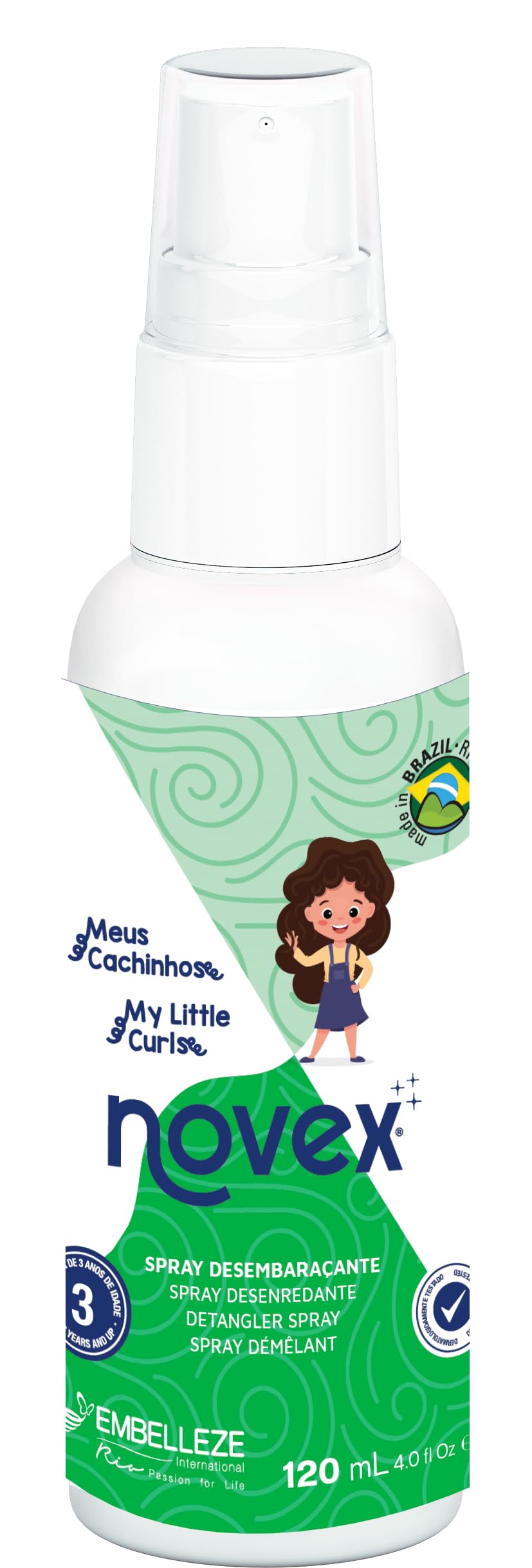 My Little Curls Hair Detangler Spray 120 Ml Infused With Organic Castor Oil (For All Curls Textures)