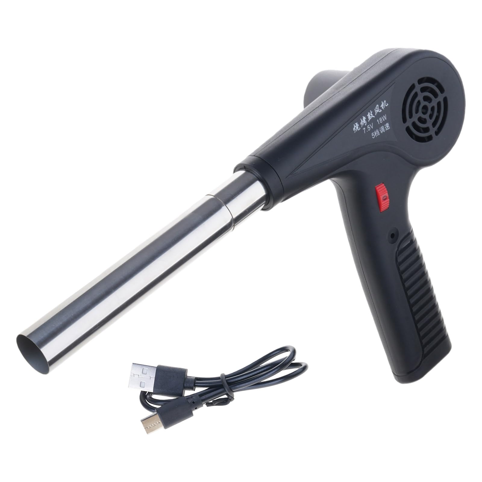 Apglsxy 2500Mah Cooking Bbq Fan Air Blower For Barbecue Bellows Hand Crank Tool Camping Handheld Cooking Fan Bbq Blower Rechargeable