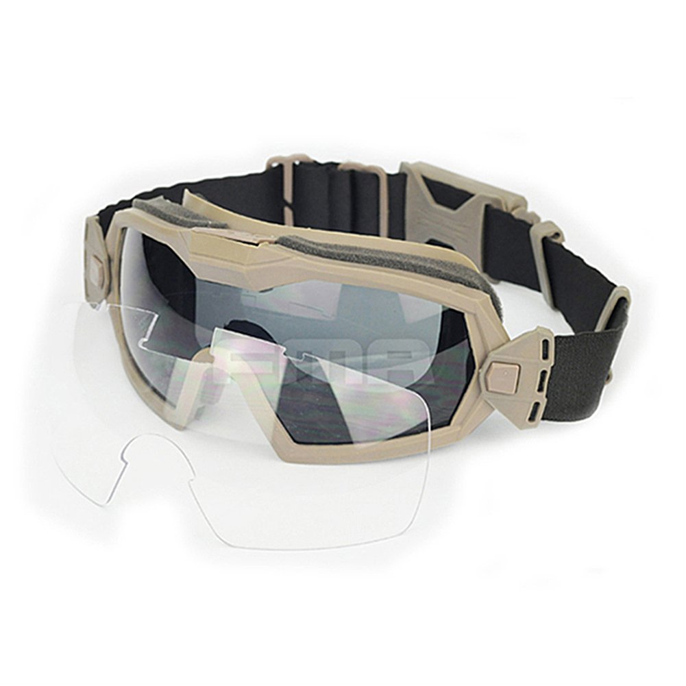 ATAIRSOFTTactical Goggles With Fan Anti-fog Airsoft Paintball Safety Eye Protection Glasses with Lens Replacement