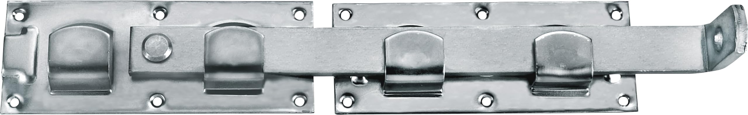 Connex Garden Double Gate Throw - 430 x 72 mm - Galvanised/Throw/Shutter Throw/Gate Fitting/Gate Shutter Latch/Double Throw Latch / DYB2900021
