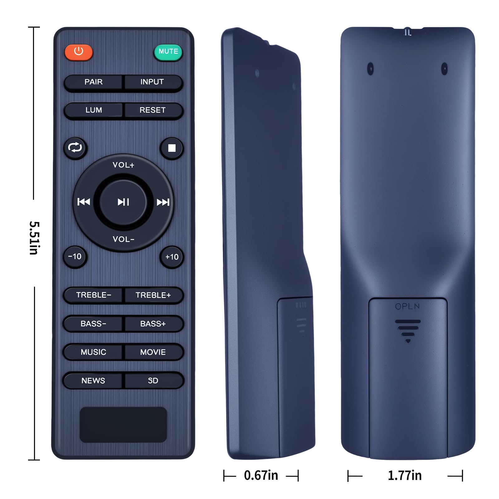 IOOIQQ Telecomando Universale A Infrarossi Per TV SUNSTECH – Compatibile Con 32SUNDTS22, 24SUN19SP, 50SUN19NTS, 22SUN19TS, 32SUN1TS E Altri Modelli - 2