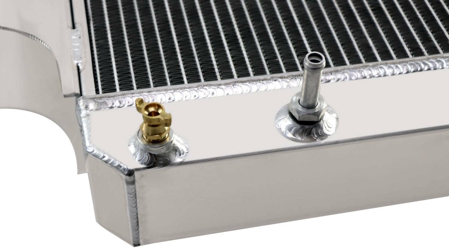 4 Row Core Aluminum Radiator for 1987-2006 Jeep Wrangler TJ YJ GM Chevy V8 Conversion