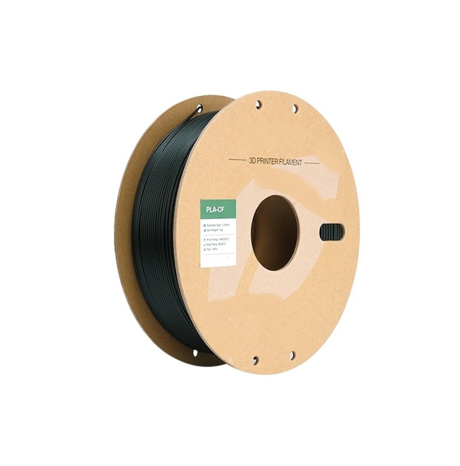 Filament PLA En Fibre De Carbone 1,75 Mm 1 Kg, Filament D'imprimante 3D À Impression Rapide PLA-CF(Green)