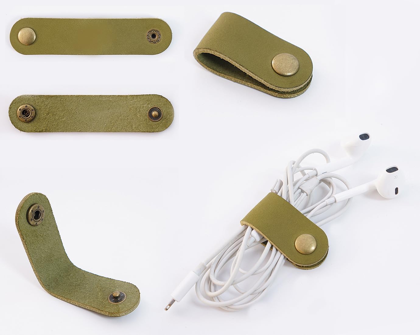 3 Pieces Multifunctional Data Cable Tie, Adjustable Storage Strap, Suitable for Organizing Headphone Cables and Data Cables, Anti-Tangling Cable Tie