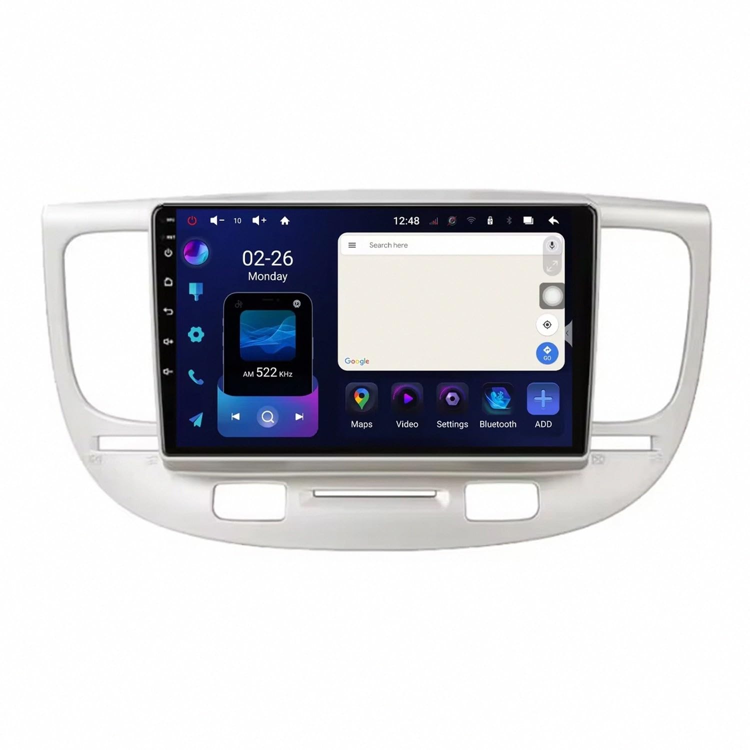 Radio Macchina Touch Screen per Kia Rio 2 2005-2011 Wireless Carplay Android Auto Stereo Auto Bluetooth Ips con Pantalla Táctil con Gps, 4 Nucleo 2G+32G