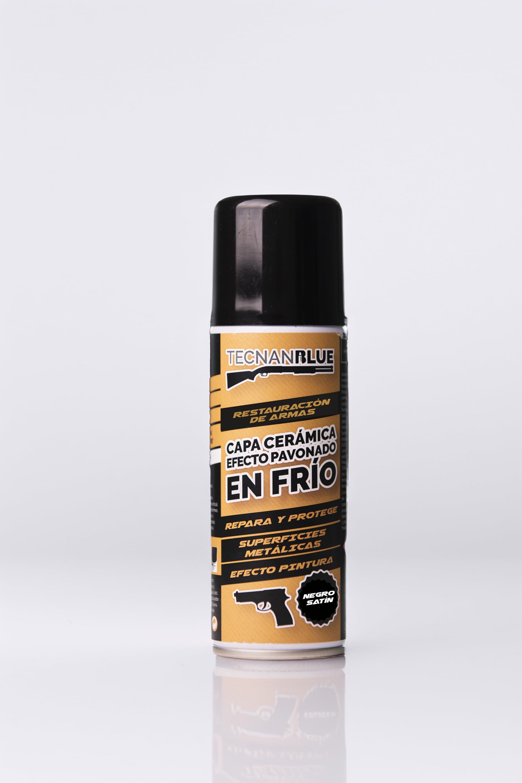 Nanoprotector Cerámico para Armas con Efecto Pavonado en Frío - Aerosol 200ml (Negro Satín)