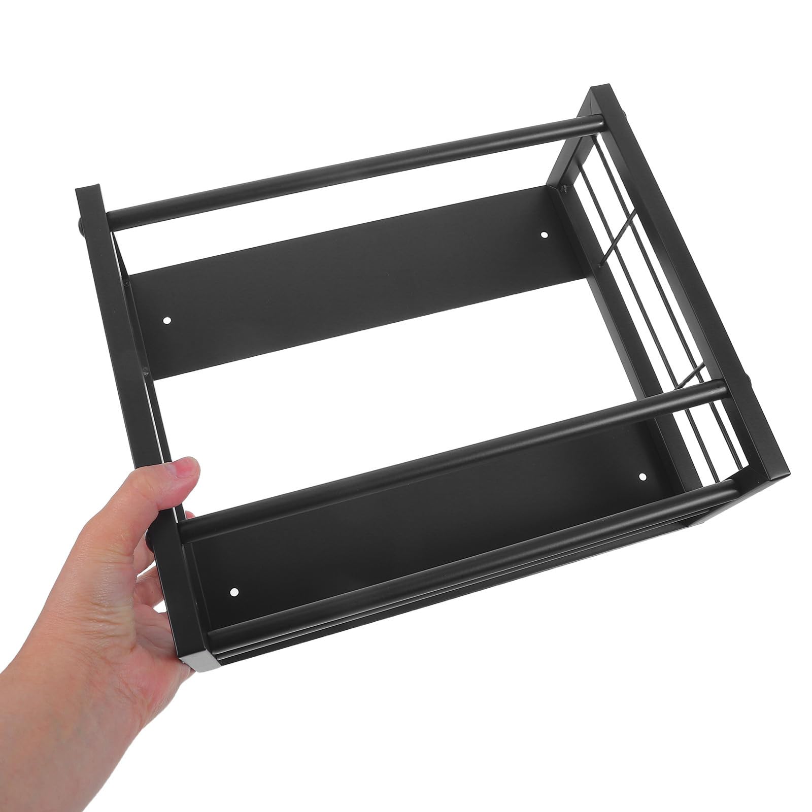 YARNOW Porta Guanti e Utilizzo Struttura Multilivello Magnetico in Ferro Nero per Organizzazione, Facile Installazione per Cucina e Giardinaggio