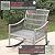 MUPATER 3-Piece Outdoor Rocking Chair Wicker Bistro Set with Table and Cushions, Patio Rattan Rocker Bistro Set for Porch, Grey