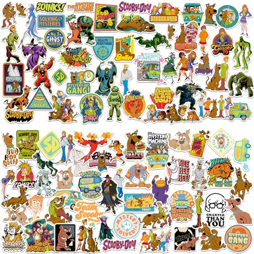 Scooby-Doo Set 3 100 Sticker Pack – Waterproof Vinyl Decals