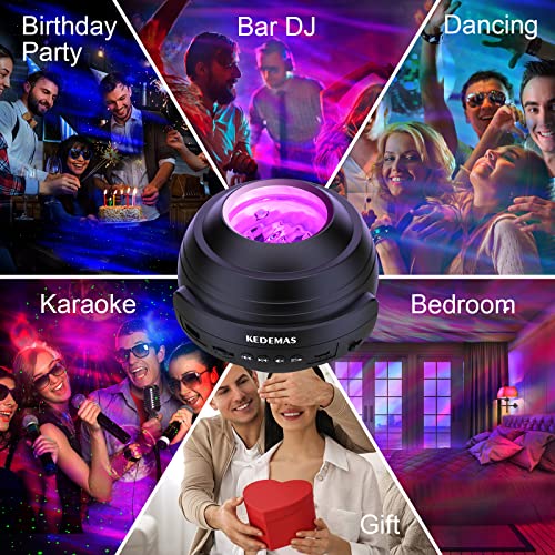 Kedemas Star Projector With App And Remote Control, Galaxy Projector For Bedroom With Music Speaker, Night Lights Projector For Kids Adults, Timer Function, Room Decor/Birthday/Party/Ceiling, Black #TOP6
