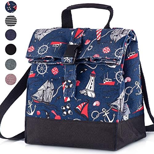 Wishbax Insulated Lunch Bags for Women - Lunch Box for Women, Womens Lunch Tote, Lunch Bag for Women, Womens Lunch Bag, Womens Lunch Box, Lunchboxes Women, Small Lunch Bags for Women Insulated