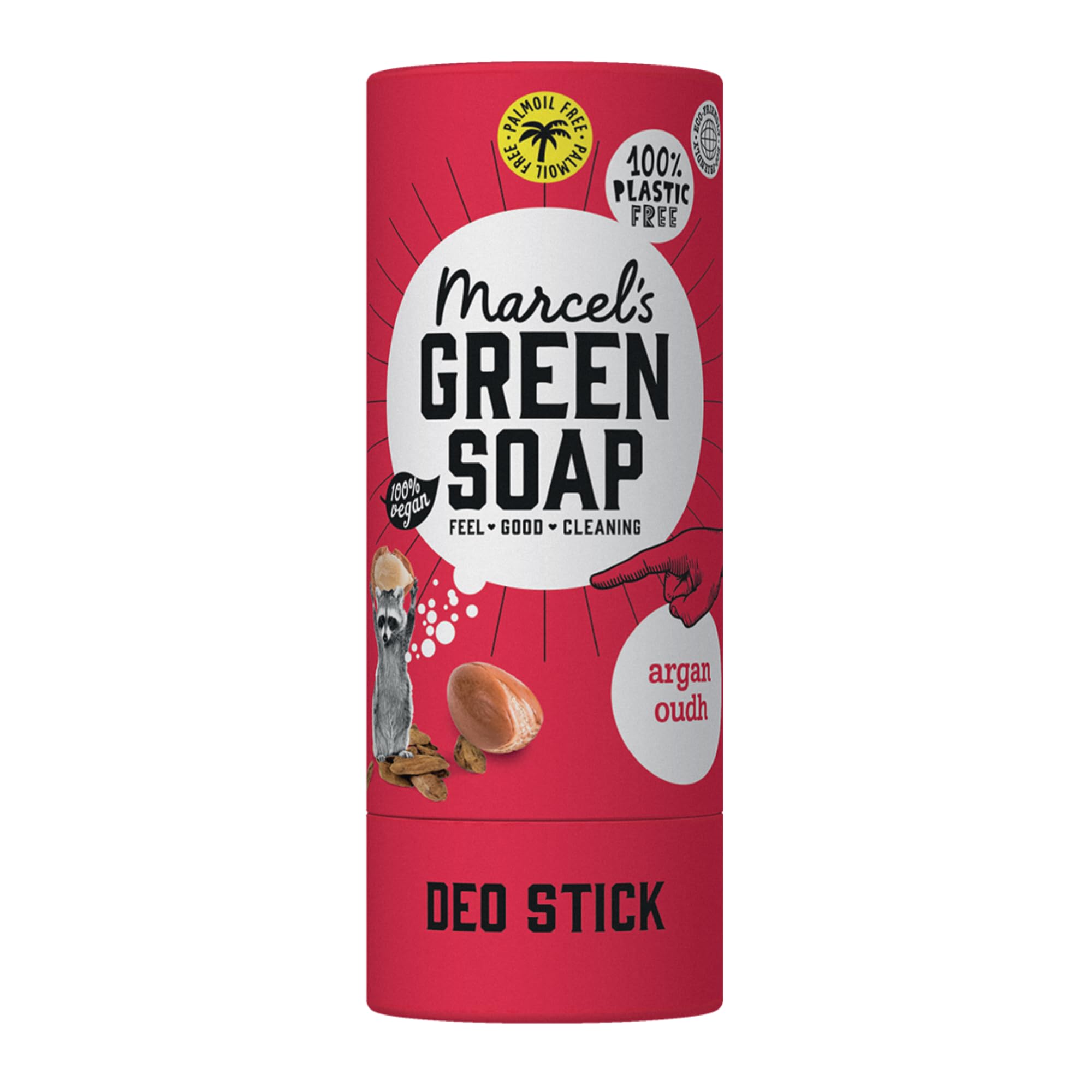 Marcel's Green Soap - Deodorant Stick Argan & Oudh - Microplastic-free formula - Vegan - 40 g