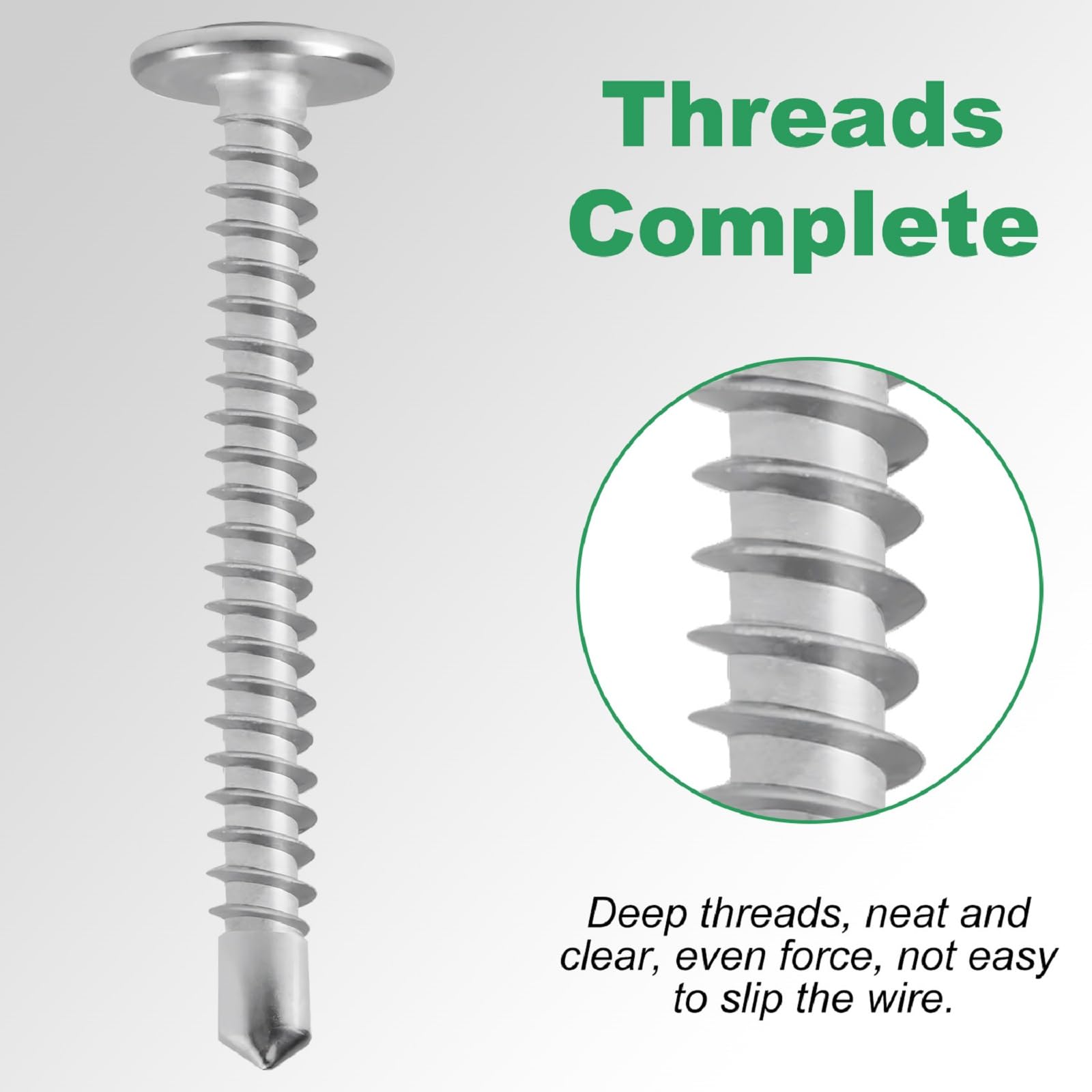 Self Tapping Screw, 410 Stainless Steel Drilling Screw M4.2 * 38mm, Cross Countersunk Drill Tail Self Drilling Screws - Image 3