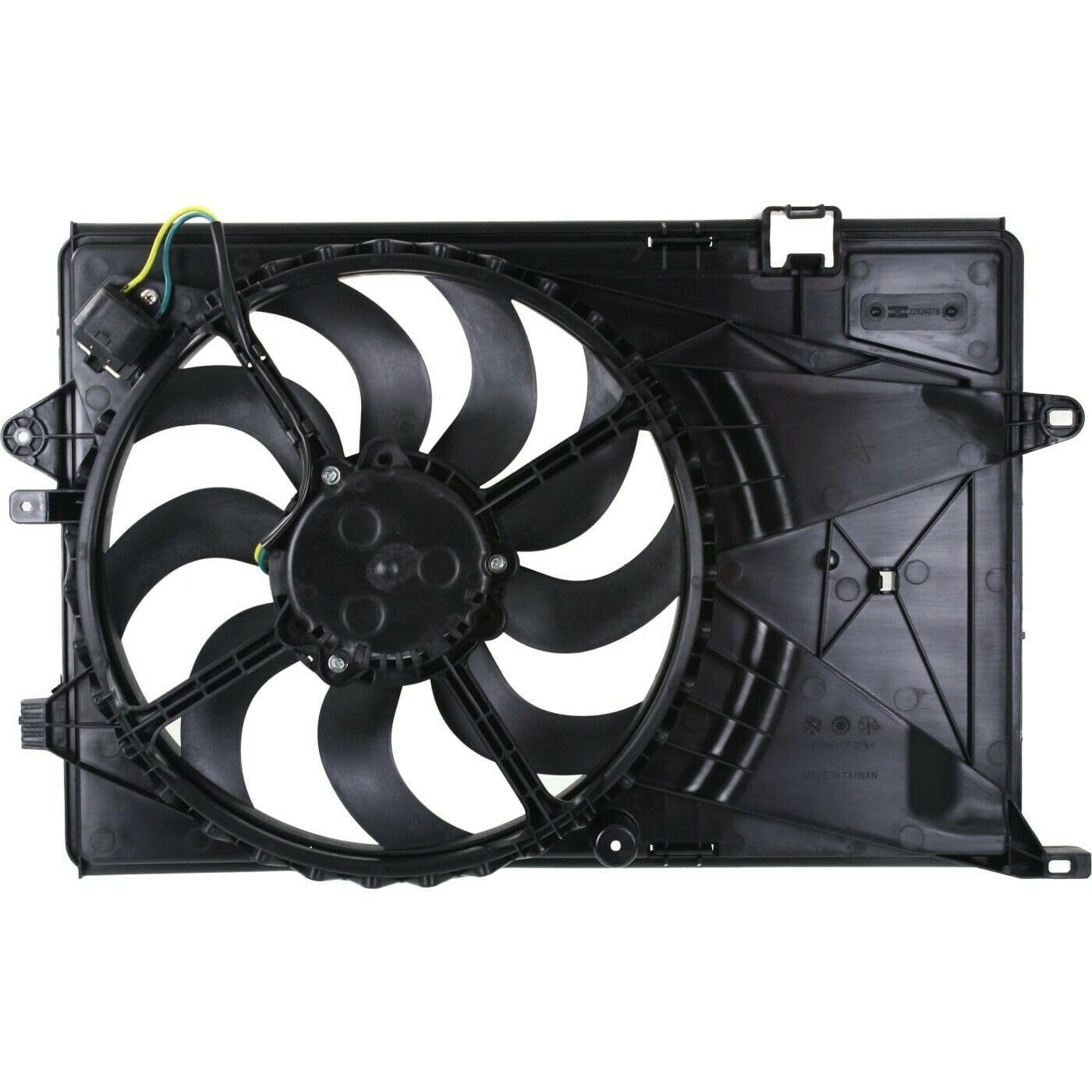 6JUEBING6 Radiator Cooling Fan Assembly for Chevy for Sonic 1.4L 2012-2020 GM3115247 14888350