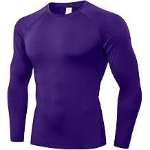 1/3 Pack Mens Compression Shirts Athletic Long Sleeve Sports Running Tops Workout Baselayer Undershirts