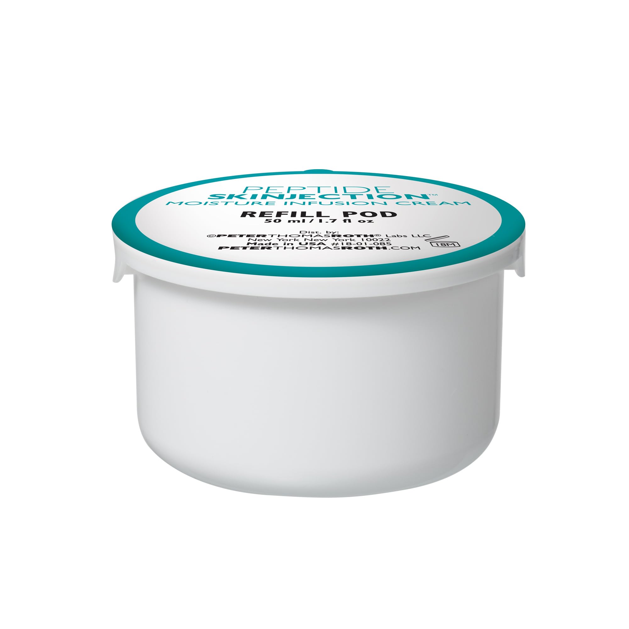 Peter Thomas Roth | Refill Pod for Peptide Skinjection™ Moisture Infusion Cream 1.7 Fl Oz, For Loss of Firmness and Elasticity, Fine Lines & Wrinkles, Dryness, 21 Amplified Peptides & Neuropeptides