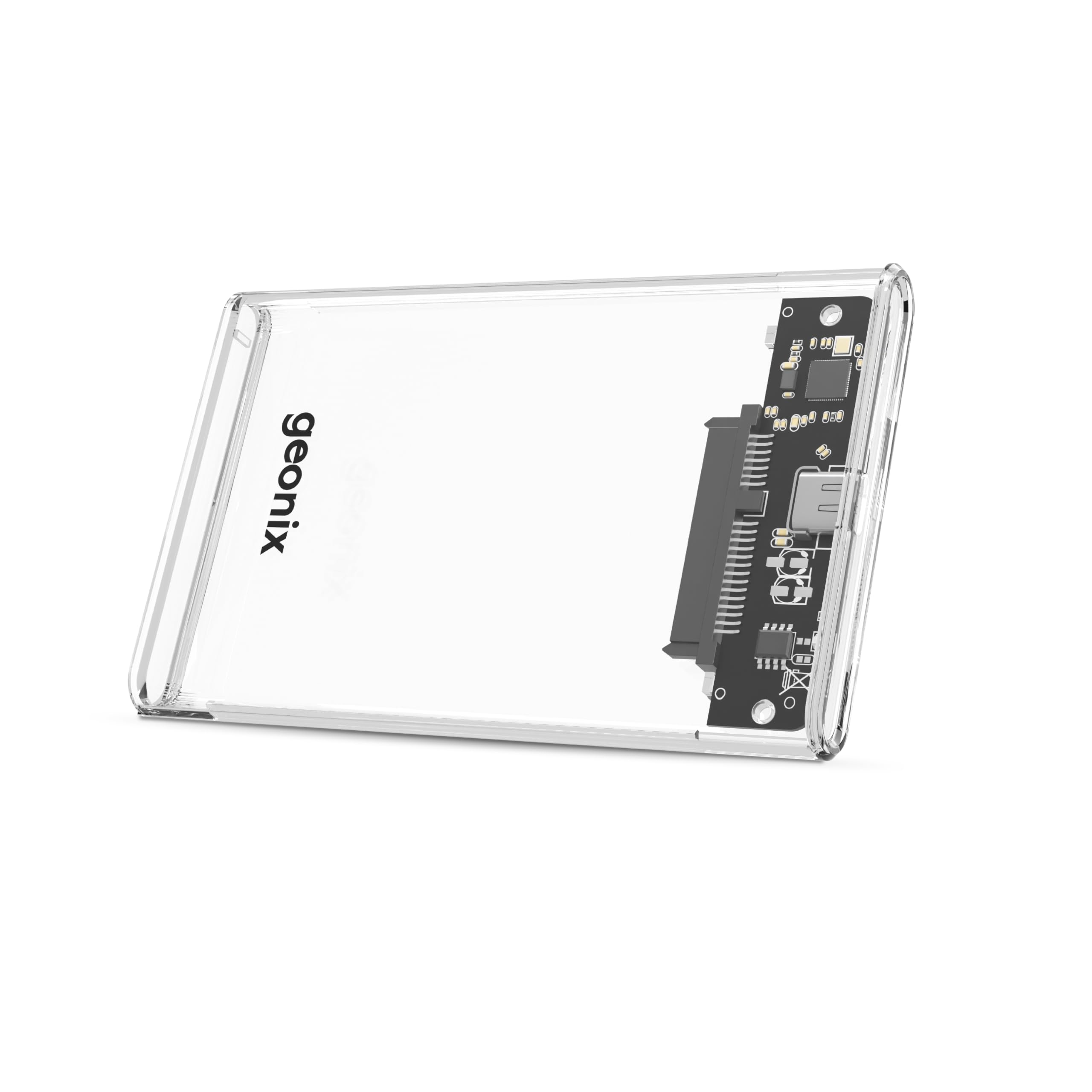 Geonix Lucid C1 2.5 Inch SATA SSD Enclosure, TypeC 3.1 Port, Upto 5 Gbps Speed, Upto 6 TB Storage (Transparent Case)-picture-29