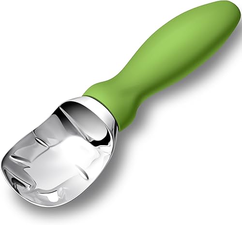 Cuchara de helado de acero inoxidable con mango cómodo, cuchara para helado resistente, pala para helado, ideal para cucharas de helado duro