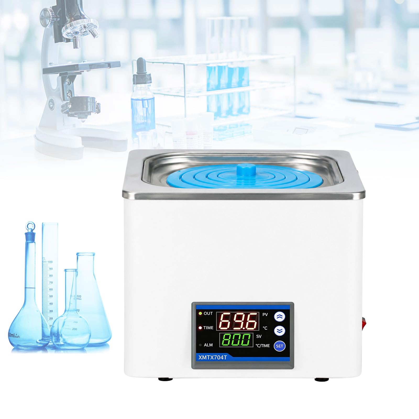 Bagno d'acqua da laboratorio da 350 W, 3 l
